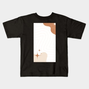 Essence of Simplicity: Aesthetic Abstract Shapes Kids T-Shirt